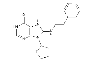 Image of 8-(phenethylamino)-9-(tetrahydrofuryl)-7,8-dihydro-1H-purin-6-one