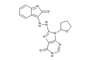 Image of 8-[N'-(2-ketoindol-3-yl)hydrazino]-9-(tetrahydrofuryl)hypoxanthine