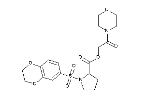 Image of 1-(2,3-dihydro-1,4-benzodioxin-6-ylsulfonyl)pyrrolidine-2-carboxylic Acid (2-keto-2-morpholino-ethyl) Ester