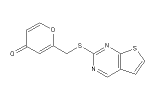 2-[(thieno[2,3-d]pyrimidin-2-ylthio)methyl]pyran-4-one
