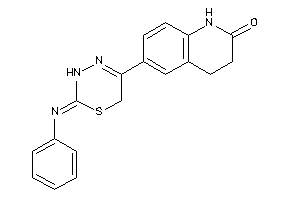 6-(2-phenylimino-3,6-dihydro-1,3,4-thiadiazin-5-yl)-3,4-dihydrocarbostyril