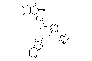 Image of 5-[(1H-benzimidazol-2-ylthio)methyl]-1-furazan-3-yl-N-[(2-ketoindolin-3-ylidene)amino]triazole-4-carboxamide