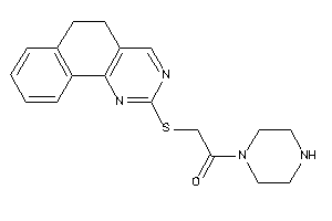 2-(5,6-dihydrobenzo[h]quinazolin-2-ylthio)-1-piperazino-ethanone