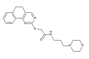 Image of 2-(5,6-dihydrobenzo[h]quinazolin-2-ylthio)-N-(3-morpholinopropyl)acetamide