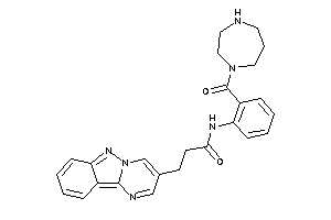 N-[2-(1,4-diazepane-1-carbonyl)phenyl]-3-pyrimido[1,2-b]indazol-3-yl-propionamide