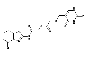 2-[(2,4-diketo-1H-pyrimidin-5-yl)methylthio]acetic Acid [2-keto-2-[(4-keto-6,7-dihydro-5H-1,3-benzothiazol-2-yl)amino]ethyl] Ester