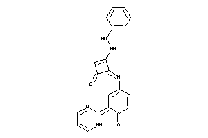 Image of 4-[[4-keto-2-(N'-phenylhydrazino)cyclobut-2-en-1-ylidene]amino]-6-(1H-pyrimidin-2-ylidene)cyclohexa-2,4-dien-1-one