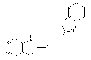 2-(3-indolin-2-ylideneprop-1-enyl)-3H-indole