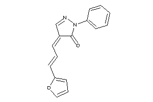 Image of 4-[3-(2-furyl)prop-2-enylidene]-2-phenyl-2-pyrazolin-3-one