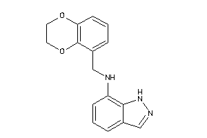 2,3-dihydro-1,4-benzodioxin-8-ylmethyl(1H-indazol-7-yl)amine
