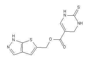 2-thioxo-3,4-dihydro-1H-pyrimidine-5-carboxylic Acid 1H-thieno[2,3-c]pyrazol-5-ylmethyl Ester