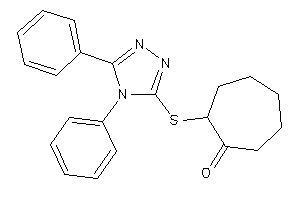 2-[(4,5-diphenyl-1,2,4-triazol-3-yl)thio]cycloheptanone