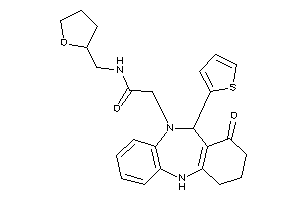Image of 2-[7-keto-6-(2-thienyl)-8,9,10,11-tetrahydro-6H-benzo[c][1,5]benzodiazepin-5-yl]-N-(tetrahydrofurfuryl)acetamide