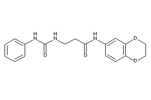 N-(2,3-dihydro-1,4-benzodioxin-6-yl)-3-(phenylcarbamoylamino)propionamide