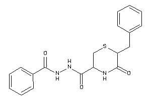 Image of N'-benzoyl-6-benzyl-5-keto-thiomorpholine-3-carbohydrazide
