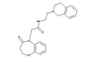Image of N-[2-(3,4-dihydro-1H-isoquinolin-2-yl)ethyl]-2-(4-keto-2,3-dihydro-1,5-benzoxazepin-5-yl)acetamide