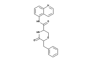 6-benzyl-5-keto-N-(5-quinolyl)thiomorpholine-3-carboxamide