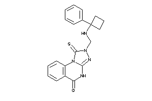 Image of 2-[[(1-phenylcyclobutyl)amino]methyl]-1-thioxo-4H-[1,2,4]triazolo[4,3-a]quinazolin-5-one