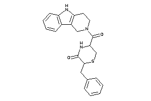 2-benzyl-5-(1,3,4,5-tetrahydropyrido[4,3-b]indole-2-carbonyl)thiomorpholin-3-one
