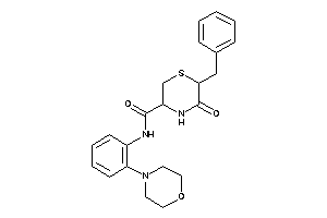 6-benzyl-5-keto-N-(2-morpholinophenyl)thiomorpholine-3-carboxamide