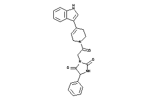 3-[2-[4-(1H-indol-3-yl)-3,6-dihydro-2H-pyridin-1-yl]-2-keto-ethyl]-5-phenyl-hydantoin