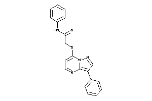 N-phenyl-2-[(3-phenylpyrazolo[1,5-a]pyrimidin-7-yl)thio]acetamide