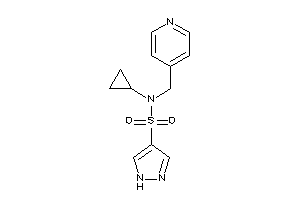 N-cyclopropyl-N-(4-pyridylmethyl)-1H-pyrazole-4-sulfonamide