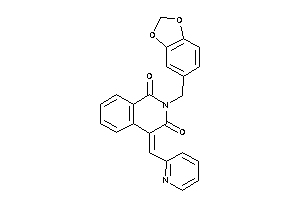 Image of 2-piperonyl-4-(2-pyridylmethylene)isoquinoline-1,3-quinone