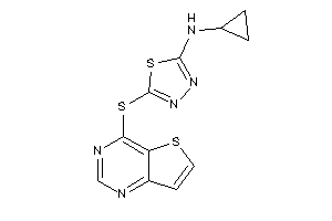 Cyclopropyl-[5-(thieno[3,2-d]pyrimidin-4-ylthio)-1,3,4-thiadiazol-2-yl]amine