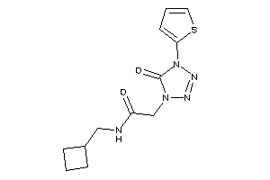 N-(cyclobutylmethyl)-2-[5-keto-4-(2-thienyl)tetrazol-1-yl]acetamide