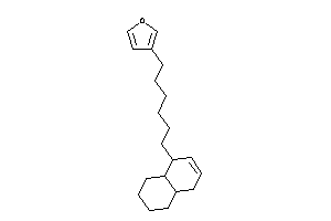 Image of 3-[6-(1,4,4a,5,6,7,8,8a-octahydronaphthalen-1-yl)hexyl]furan