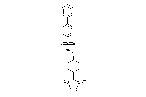 N-[[4-(2,5-diketoimidazolidin-1-yl)cyclohexyl]methyl]-4-phenyl-benzenesulfonamide
