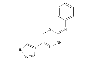 Phenyl-[5-(1H-pyrrol-3-yl)-3,6-dihydro-1,3,4-thiadiazin-2-ylidene]amine