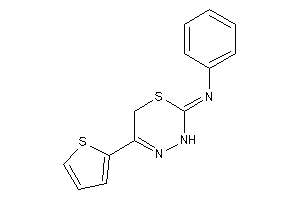 Phenyl-[5-(2-thienyl)-3,6-dihydro-1,3,4-thiadiazin-2-ylidene]amine