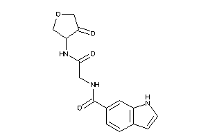 N-[2-keto-2-[(4-ketotetrahydrofuran-3-yl)amino]ethyl]-1H-indole-6-carboxamide
