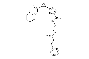N-[2-[[5-[2-(hexahydropyrimidin-2-ylidenecarbamoyl)cyclopropyl]thiophene-2-carbonyl]amino]ethyl]carbamic Acid Benzyl Ester