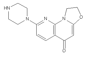 Image of 2-piperazino-8,9-dihydrooxazolo[3,2-a][1,8]naphthyridin-5-one