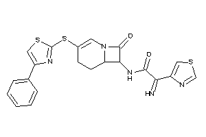 Image of 2-imino-N-[8-keto-3-[(4-phenylthiazol-2-yl)thio]-1-azabicyclo[4.2.0]oct-2-en-7-yl]-2-thiazol-4-yl-acetamide