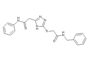 Image of 2-[[5-(2-anilino-2-keto-ethyl)-4H-1,2,4-triazol-3-yl]thio]-N-benzyl-acetamide