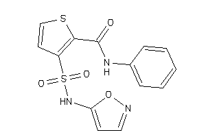 3-(isoxazol-5-ylsulfamoyl)-N-phenyl-thiophene-2-carboxamide