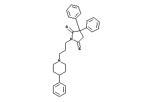 3,3-diphenyl-1-[3-(4-phenylpiperidino)propyl]-5-thioxo-2-pyrrolidone