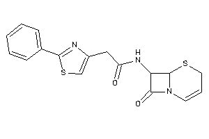 N-(8-keto-5-thia-1-azabicyclo[4.2.0]oct-2-en-7-yl)-2-(2-phenylthiazol-4-yl)acetamide