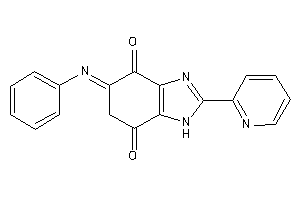 Image of 5-phenylimino-2-(2-pyridyl)-1H-benzimidazole-4,7-quinone