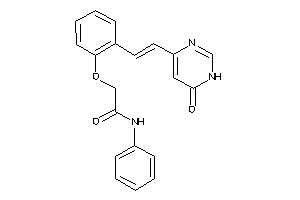 Image of 2-[2-[2-(6-keto-1H-pyrimidin-4-yl)vinyl]phenoxy]-N-phenyl-acetamide