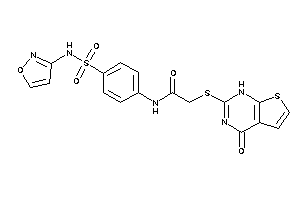 N-[4-(isoxazol-3-ylsulfamoyl)phenyl]-2-[(4-keto-1H-thieno[2,3-d]pyrimidin-2-yl)thio]acetamide