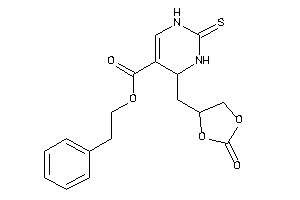 4-[(2-keto-1,3-dioxolan-4-yl)methyl]-2-thioxo-3,4-dihydro-1H-pyrimidine-5-carboxylic Acid Phenethyl Ester