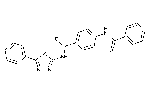 4-benzamido-N-(5-phenyl-1,3,4-thiadiazol-2-yl)benzamide
