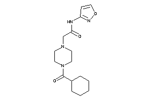 2-[4-(cyclohexanecarbonyl)piperazino]-N-isoxazol-3-yl-acetamide