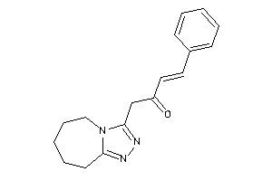 4-phenyl-1-(6,7,8,9-tetrahydro-5H-[1,2,4]triazolo[4,3-a]azepin-3-yl)but-3-en-2-one