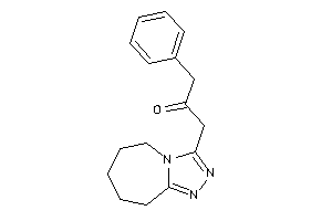 1-phenyl-3-(6,7,8,9-tetrahydro-5H-[1,2,4]triazolo[4,3-a]azepin-3-yl)acetone
